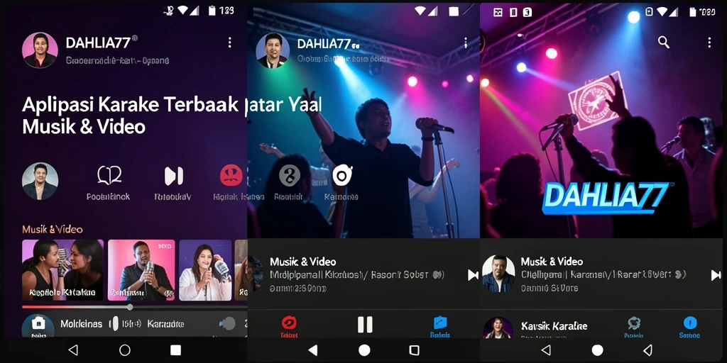 Tampilan antarmuka DAHLIA77 yang user-friendly untuk karaoke.