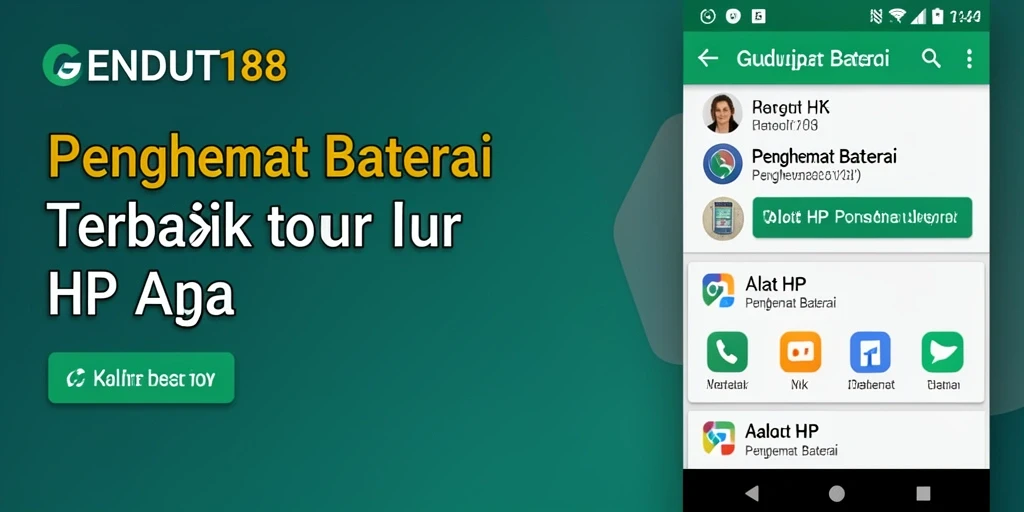 Tampilan antarmuka GENDUT188 yang membantu mengelola baterai.