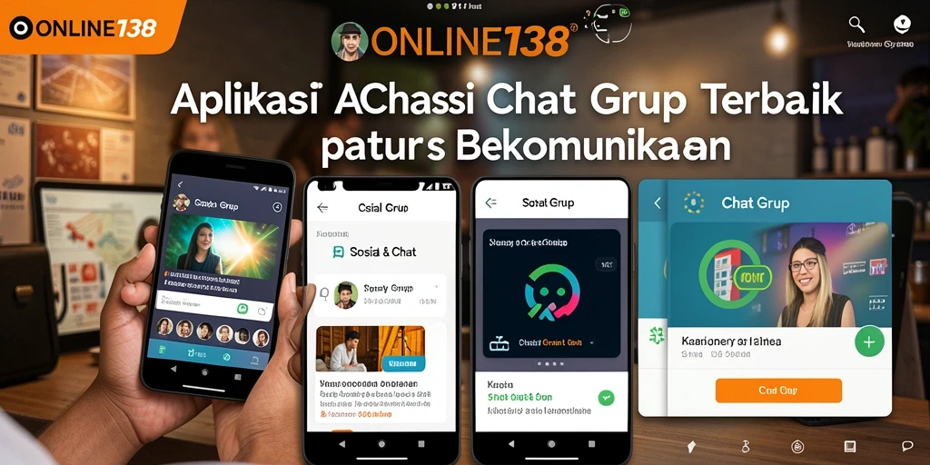 Antarmuka aplikasi Chat Grup yang modern dan fungsional.
